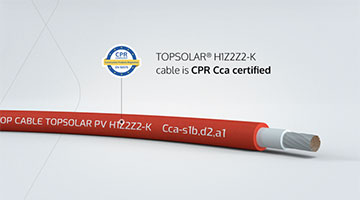 Topsolar H1Z2Z2-K, the highest solar CPR certification: Cca-s1b,d2,a1