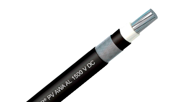 TOPSOLAR® PV AWA/SWA Al 1500 V - Aluminium or galvanized wire armour cable.
